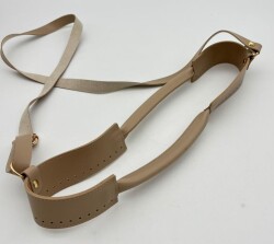 Angel Çanta Aksesuar Tutma Saplı Model Çanta Yapım Aparatı Bej Renk Light Gold Metalli - 3