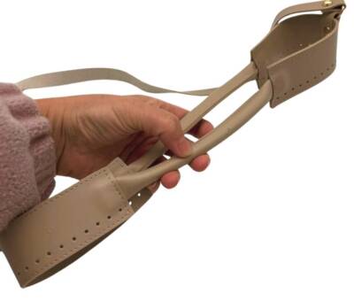 Angel Çanta Aksesuar Tutma Saplı Model Çanta Yapım Aparatı Bej Renk Light Gold Metalli - 4