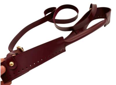 Angel Çanta Aksesuar Tutma Saplı Model Çanta Yapım Aparatı Bordo Renk Light Gold Metalli - 4