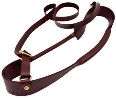 Angel Çanta Aksesuar Tutma Saplı Model Çanta Yapım Aparatı Bordo Renk Light Gold Metalli - 5