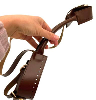 Angel Çanta Aksesuar Tutma Saplı Model Çanta Yapım Aparatı Kahve Renk Light Gold Metalli - 2