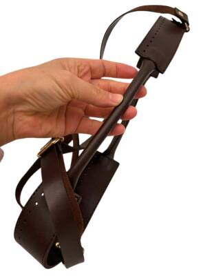 Angel Çanta Aksesuar Tutma Saplı Model Çanta Yapım Aparatı Koyu Kahve Renk Light Gold Metalli - 3