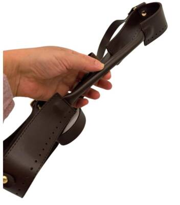 Angel Çanta Aksesuar Tutma Saplı Model Çanta Yapım Aparatı Koyu Kahve Renk Light Gold Metalli - 5