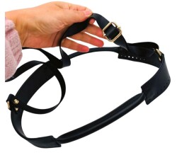 Angel Çanta Aksesuar Tutma Saplı Model Çanta Yapım Aparatı Lacivert Renk Light Gold Metalli - 3