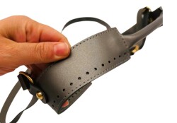 Angel Çanta Aksesuar Tutma Saplı Model Çanta Yapım Aparatı Parlak Gri Renk Light Gold Metalli - 3