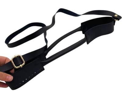 Angel Çanta Aksesuar Tutma Saplı Model Çanta Yapım Aparatı Siyah Renk Light Gold Metalli - 4