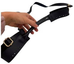 Angel Çanta Aksesuar Tutma Saplı Model Çanta Yapım Aparatı Siyah Renk Light Gold Metalli - 5