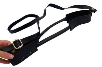 Angel Çanta Aksesuar Tutma Saplı Model Çanta Yapım Aparatı Siyah Renk Light Gold Metalli - 6