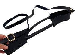 Angel Çanta Aksesuar Tutma Saplı Model Çanta Yapım Aparatı Siyah Renk Light Gold Metalli - 4