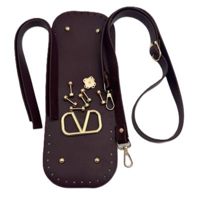 Angel Çanta Aksesuar V Marka Çanta Yapım Seti Bordo Renk - 1