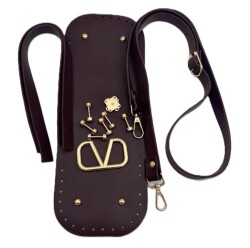 Angel Çanta Aksesuar V Marka Çanta Yapım Seti Bordo Renk - Angel Çanta Aksesuar