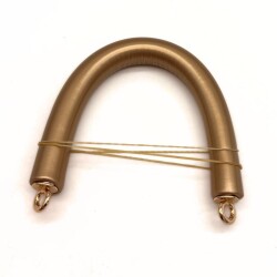 Angel Çanta Aksesuar 27 cm Rulo Model Suni Deri Rugan Gold Çanta Sapı Light Gold Metalli - Angel Çanta Aksesuar