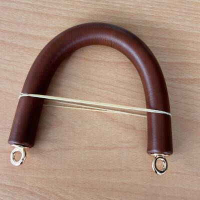 Angel Çanta Aksesuar 27 cm Rulo Model Suni Deri Taba Çanta Sapı Light Gold Metalli - 1