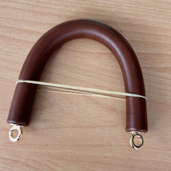 Angel Çanta Aksesuar 27 cm Rulo Model Suni Deri Taba Çanta Sapı Light Gold Metalli - Angel Çanta Aksesuar