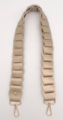 Angel Çanta Aksesuar 62 cm Yassı Örgü Model Suni Deri Gold Renk Çanta Sapı Light Gold Metalli - 1