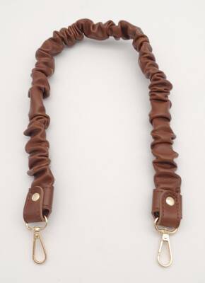 Angel Çanta Aksesuar 70 cm Büzgü Model Suni Deri Taba Renk Çanta Sapı Light Gold Metalli - 3