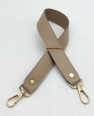 Angel Çanta Aksesuar Bej Renk 42X2.5 Cm Kancalı Sap Light Gold Metalli - 1