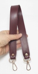 Angel Çanta Aksesuar Bordo Renk 42X2.5 Cm Kancalı Sap - Angel Çanta Aksesuar