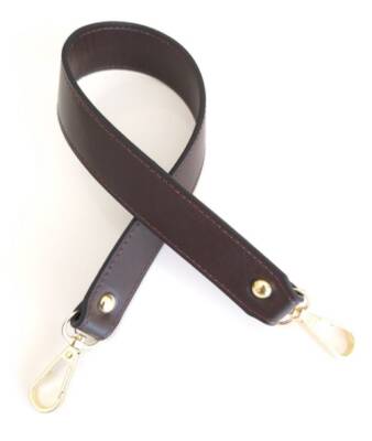 Angel Çanta Aksesuar Gerçek Deri Çift Kat, Dikişli Kısa Sap Koyu Kahve - 1