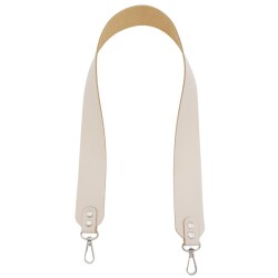 Angel Çanta Aksesuar Gerçek Deri Snake Model Bej Renk Çanta Sapı Gümüş Metalli - Angel Çanta Aksesuar