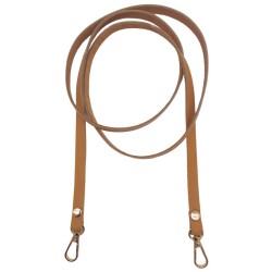 Angel Çanta Aksesuar Gerçek Deri Spagetti Model Açık Taba Renk Light Gold Metal Çanta Sapı - Angel Çanta Aksesuar