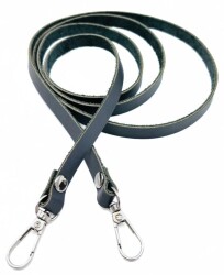 Angel Çanta Aksesuar Gerçek Deri Spagetti Model Gri Renk Gümüş Metal Çanta Sapı - Angel Çanta Aksesuar