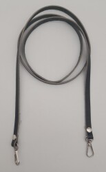 Angel Çanta Aksesuar Gerçek Deri Spagetti Model Siyah Gümüş Metal Çanta Sapı - Angel Çanta Aksesuar