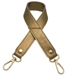 Angel Çanta Aksesuar Gold Renk 42X2.5 Cm Kancalı Sap Light Gold Metalli - Angel Çanta Aksesuar