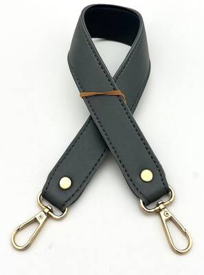 Angel Çanta Aksesuar Gri Renk 42X2.5 Cm Kancalı Sap Light Gold Metalli - 1