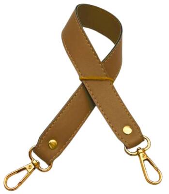 Angel Çanta Aksesuar Hardal Renk 42X2.5 Cm Kancalı Sap Light Gold Metalli - 1