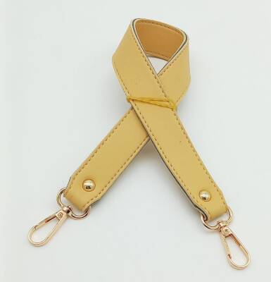 Angel Çanta Aksesuar Sarı Renk 42X2.5 Cm Kancalı Sap Light Gold Metalli - 1