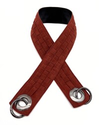 Angel Çanta Aksesuar Sepet Örgü Model Tek Çanta Sapı Taba Renk - Angel Çanta Aksesuar