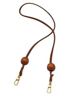 Angel Çanta Aksesuar Suni Deri 5 mm Boncuklu Tek Çanta Sapı 90 Cm Taba Renk - 1