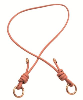 Angel Çanta Aksesuar Suni Deri 5 mm Düğüm Model Tek Çanta Sapı 85 Cm (Pudra Renk) - 1