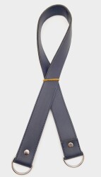 Angel Çanta Aksesuar Suni Deri 70X3 Cm Lacivert Çanta Sapı Gümüş Metalli - Angel Çanta Aksesuar