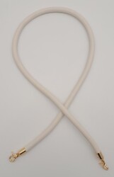 Angel Çanta Aksesuar Suni Deri Kordon Çanta Sapı Bej Renk Light Gold Metalli - 2