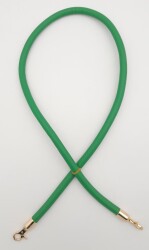 Angel Çanta Aksesuar Suni Deri Kordon Çanta Sapı Yeşil Renk Light Gold Metalli - Angel Çanta Aksesuar