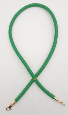 Angel Çanta Aksesuar Suni Deri Kordon Çanta Sapı Yeşil Renk Light Gold Metalli - 1