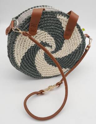 Angel Çanta Aksesuar Taba 10 mm Suni Deri İpli Düğüm Model 85 cm Çanta Sapı Light Gold Metalli - 6