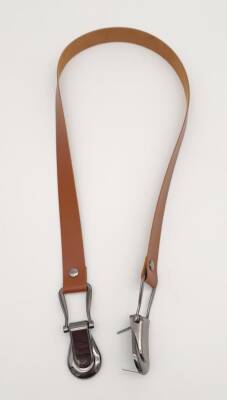 Angel Çanta Aksesuar Taba Tek Kat Suni Deri Çanta Sapı Füme Metalli - 2