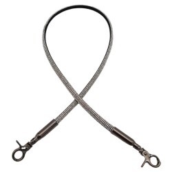 Angel Çanta Aksesuar Taşlı Kancalı Kovanlı Tek Çanta Sapı Füme Renk 1 Adet - 2