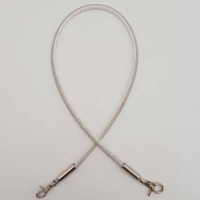 Angel Çanta Aksesuar Taşlı Kancalı Kovanlı Tek Çanta Sapı Gümüş Renk 1 Adet - 1