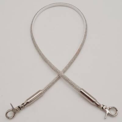 Angel Çanta Aksesuar Taşlı Kancalı Kovanlı Tek Çanta Sapı Gümüş Renk 1 Adet - 2