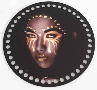 Angel Çanta Aksesuar Ahşap 19 Cm Çapında Resimli Plaka - 1