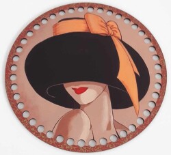 Angel Çanta Aksesuar Ahşap 19 Cm Çapında Resimli Plaka - Angel Çanta Aksesuar