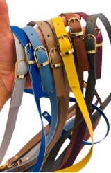 Angel Çanta Aksesuar 120x1.5 cm Tokalı Çanta Sapı Slim Model Renk Seçenekli Light Gold Metalli 2 - Angel Çanta Aksesuar