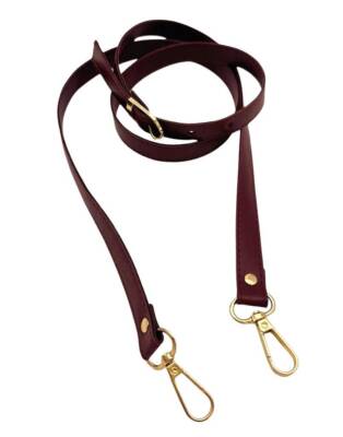 Angel Çanta Aksesuar 120x1.5 cm Tokalı Çanta Sapı Slim Model Renk Seçenekli Light Gold Metalli 2 - 2