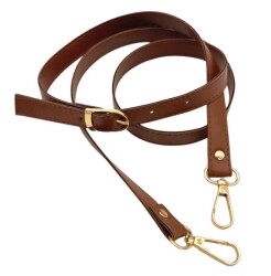 Angel Çanta Aksesuar 120x1.5 cm Tokalı Çanta Sapı Slim Model Renk Seçenekli Light Gold Metalli 2 - 3