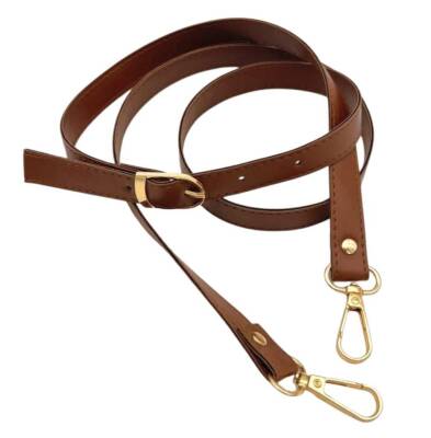 Angel Çanta Aksesuar 120x1.5 cm Tokalı Çanta Sapı Slim Model Renk Seçenekli Light Gold Metalli 2 - 3