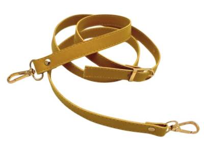 Angel Çanta Aksesuar 120x1.5 cm Tokalı Çanta Sapı Slim Model Renk Seçenekli Light Gold Metalli 2 - 4